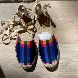 Never worn J Crew flat espadrilles size 12